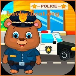 Kids policeman icon