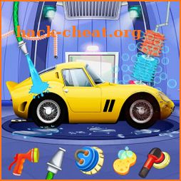 Kids Sports Car Wash Cleaning Garage icon