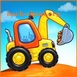 Kids truck games Build a house icon