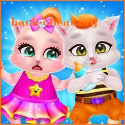 Kitty Care Twin Baby Game icon