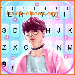 Kpop Cute Idol Keyboard Background icon