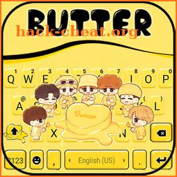 Kpop Idol Butter Keyboard Background icon
