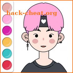 Kpop Idol Coloring Book Game icon