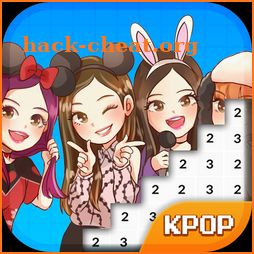 Kpop Idol Pixel Color - Number Coloring Art Books icon