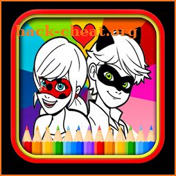 ladybug coloring book for miraculous cat noir icon