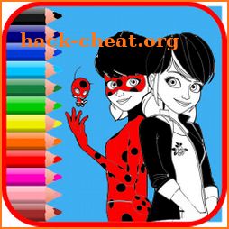 Ladybug Coloring cat icon