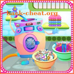 Laundry washing girls games icon