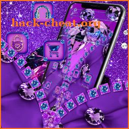 Lavender Diamond Zipper Theme icon