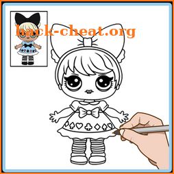Learn How To Draw and color LOL surprise dolls icon