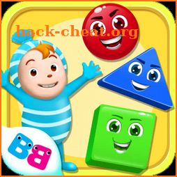 Learn shapes and colors for toddlers kids icon