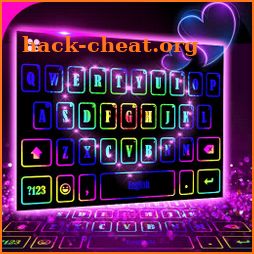 LED Heart Live Keyboard Background icon