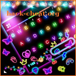 LED Lights Gravity Keyboard Background icon
