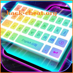 LED Rainbow Keyboard Background icon