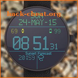 LED Watch face with Weather icon