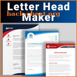 Letterhead Maker Logo Business letter pad template icon