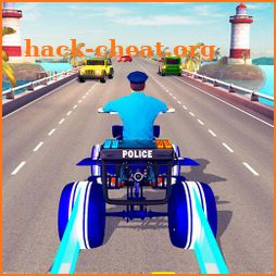 Light ATV Quad Bike Police Chase Traffic Race Game icon