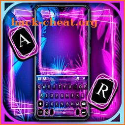 Light Neon Keyboard Background icon
