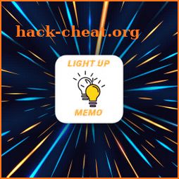 Light up memo icon