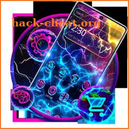 Lightning Storm Tech Launcher Theme ⚡ icon