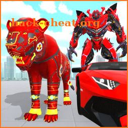 Lion Robot Transform: Car Robot Transport Sim icon
