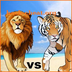Lion Vs Tiger Wild Animal Simulator Game icon