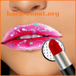 Lip Art 3D Paint By Number - PixelArt Coloring icon