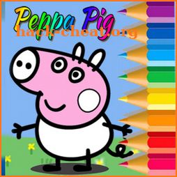 Little Pigs Coloring with Peppa Game icon