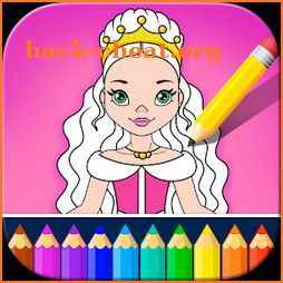 Little Princess Coloring Kids Book - Girls Games! icon