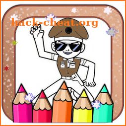 Little Singham Coloring Game icon