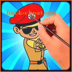 Little Singham Education Basics Coloring Pages icon