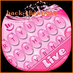 Live 3D Pink Water Keyboard Theme icon