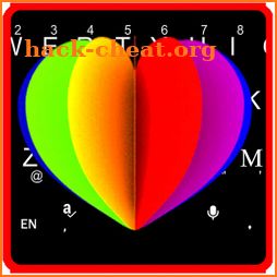 Live Color Love Heart Keyboard Theme icon