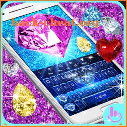 Live Diamonds Glitter Shine Keyboard Theme icon
