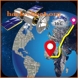 Live Earth Map & GPS Voice Driving Directions icon