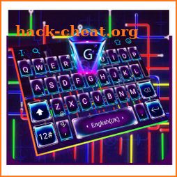 Live Electric Neon Lines Keyboard icon