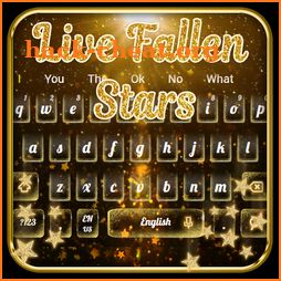 Live Fallen Gold Glitter Keyboard Theme icon