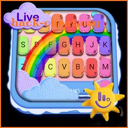 Live Floating Macaroon Cloud Keyboard Theme icon