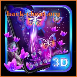 Live Neon Butterfly Launcher Theme HD Wallpapers icon