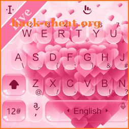 Live Pink Love Keyboard Theme icon