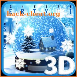 Live Snow Crystal Globe Keyboard Theme icon
