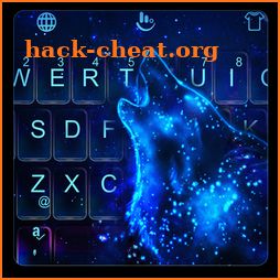 Live Sparkle Wolf Keyboard Theme icon