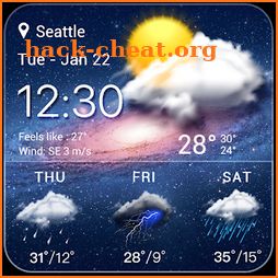live weather widget accurate icon