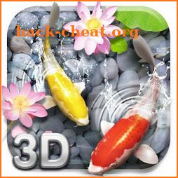 Lively Koi Fish 3D Theme icon