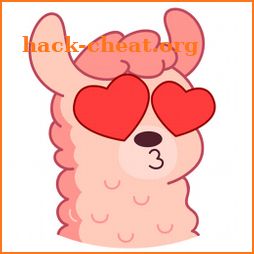 Llama alpaca cute stickers for WhatsApp icon