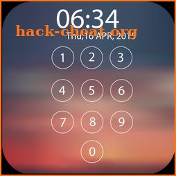 Lock screen password icon