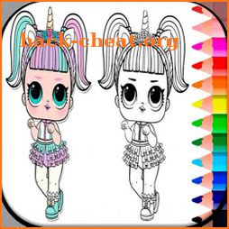 Lol coloring book Dolls surprise for kids icon