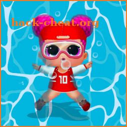 lol dolls swimming icon
