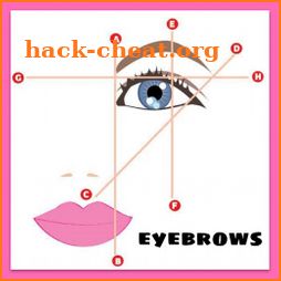 Look perfect eyebrows for women icon
