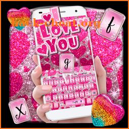 Love Glitter Heart Keyboard icon