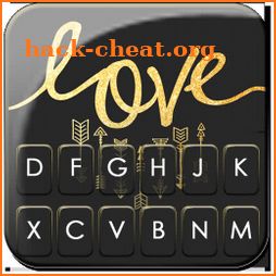 Love Golden Arrow Keyboard Theme icon